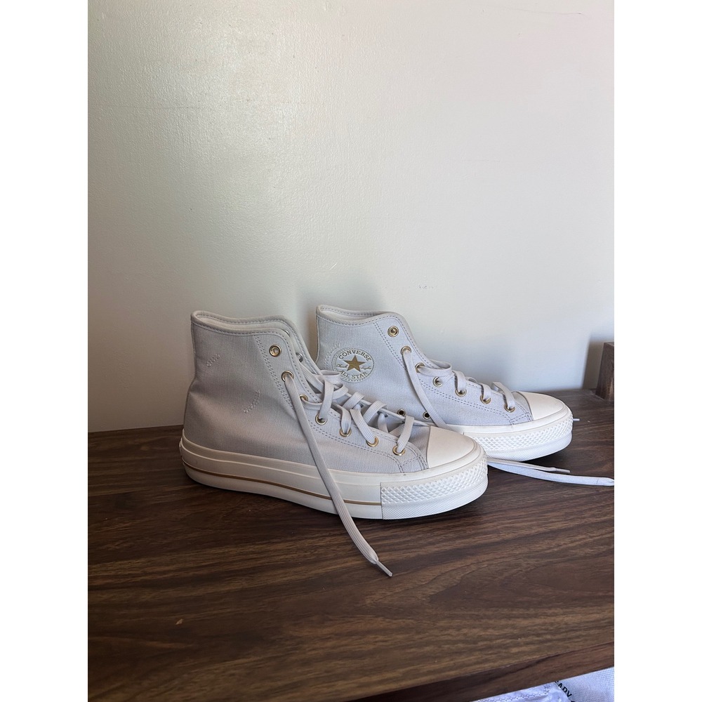 Converse Chuck Taylor All Star Lift Hi Ghosted gold Platform A08237C Womens 11